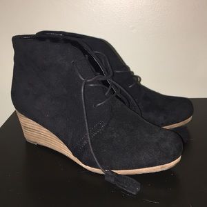 Dr. Scholls Black Wedge Booties